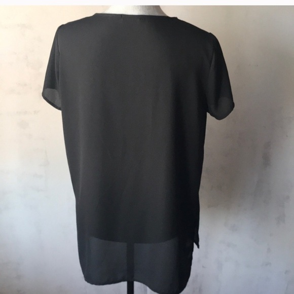Soprano Brand New Black Embellished Fancy Tee - Picture 3 of 8